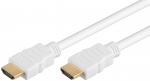 HDMI kaabel 2.0m + Ethernet, 4K 3840x2160p@60Hz, valge