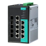 Switch: 4 x 10/100/1000BaseT(X), 5 x 10/100/1000BaseT(X) v&otilde;i 100/1000BaseSFP, -40 kuni 75&deg;C