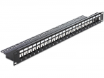Paneel RJ45 Cat5e/Cat6/Cat6a 24 port 1U must t&uuml;hi