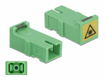 FO adapter singlemode SC simplex roheline 4.tk optika ja tolmu kaitsmega