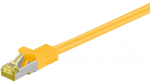 V&otilde;rgukaabel CAT6A S/FTP 0.25m, kollane, 500 MHz, PiMF, LSZH, CU, CAT 7 kaablist
