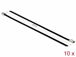 Kaablisidemed 200x4,6mm, terasest, mustad (10tk)