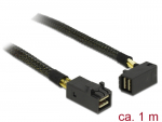 Mini SAS kaabel 1.0m (HD SFF-8643 - HD SFF-8643), nurgaga