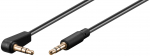 3.5mm kaabel 90kraadi 1.0m, slim, must