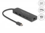 USB-C hub: 2x USB-C, 2x USB 3.1 - A, 1x 2.5 Gigabit LAN, PD 85W, must