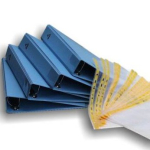 BINDER for A4 size pockets - 4 ring diam. 35mm - dissipative bleu
