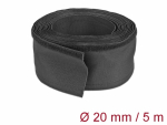 Kaablir&uuml;&uuml;s 20mm, must, 5.0m pol&uuml;ester, kuumakindel, takjapaelaga