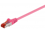 V&otilde;rgukaabel Cat6 S/FTP 0.15m, magenta, PiMF, LSZH, CU