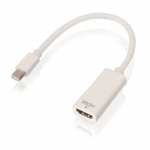 &Uuml;leminek Mini DisplayPort (M) - HDMI (F), 4K@30Hz Passive 0.15m, valge