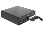 Mobile Rack HDD/SSD ja dvd lugeja paigaldamiseks: 2 x 2.5&Prime; HHD/SSD, 1 x slim drive, hotswap, 5.25&Prime;
