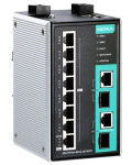Switch: 8 x 10/100BaseT(X) PoE, 2 x 10/100/1000BaseT(X) v&otilde;i 100/1000BaseSFP, -40 kuni 75&deg;C