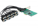 Laienduskaart: PCIe x1, 8 x Serial RS-232 high speed 921K ESD kaitsega