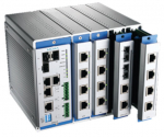 Modulaarne switch: 4 lisamooduli v&otilde;imalus, kokku kuni 16 fast Ethernet porti, -40 kuni 75&deg;C DIN