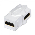 Keystone moodul: HDMI F / F, 90 kraadise nurgaga, valge