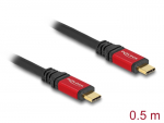 USB-C kaabel 0.5m, USB 3.2 20Gbps, 5A, punane