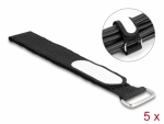 Takjapael kaabliside 25mm x 305mm, aasaga, markeeritav, must, (5.tk)