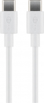 USB-C kaabel 1.0m, USB 2.0, 0.48 Gbit/s, valge