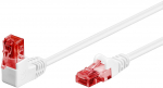 V&otilde;rgukaabel Cat6 UTP 3.0m, valge, (1x90&deg; nurgaga &uuml;les), CCA