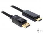 Displayport - HDMI kaabel 3.0m, must