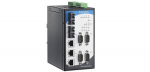 4 x RS-232/422/485 porti, 3 x 10/100M Ethernet porti, 2 x 100M single-mode SC, 15 KV ESD, 12-48 VDC, -40 kuni 75&deg;C