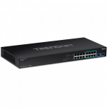 PoE++ Switch: 8 x 10/100/1000Mbps PoE++, 8 x 10/100/1000Mbps PoE+, 2x Mini-GBIC (SFP), r&auml;kitav