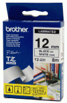 Markeerimislint 12mm must kiri valgel (8m)