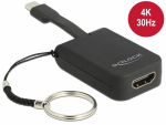 &Uuml;leminek USB-C (M) - HDMI (F) 4K@30Hz, v&otilde;tmehoidjaga, sobib ka Mac&acute;ile ning toetab ka Thunderbolt 3&acute;e