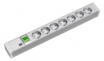 Toitepaneel 7 kohta Schuko l&uuml;litiga r&auml;ckitav 2.0m 1U hall, PVC