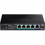PoE Switch: 5 x 10/100/1000/2500Mbps PoE+. 55W
