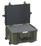 Kohver 670x510x372mm, veekindel, roheline, vahuga, ratastega, IP67, 12.65kg