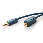 3.5mm pikenduskaabel 5.0m, kullatud OFC, topeltvarjega, tumesinine