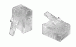 Modularpistik RJ11 Cat3 6/4kontaktiga lapikkaablile