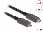 USB-C kaabel 5m, Active Optical, Video + Data + PD