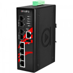 Switch: 4 x 10/100BaseT(X) PoE+, 2 x 100BaseFX multi-mode SC, -10 kuni 70&deg;C, manageeritav, DIN, 48-55VDC