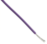 Montaažijuhe 0,15mm&sup2;, violetne AWG26 PTFE 600V h&otilde;betatud vask -60&deg;C&hellip;200&deg;C UL1213 305m