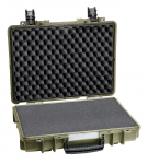 Kohver 457x366x118mm, veekindel, roheline, vahuga, IP67, 2.6kg
