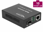 FO konverter: 10GBase-R SFP+ <> 10GBase-T RJ45 Media Converter