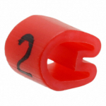 Kaablim&auml;rgis &acute;&acute;2&acute;&acute; punane, 3,4-5,7mm, kaablile / 1000tk pakis