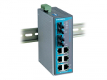 Switch: 6 x 10/100BaseT(X), 2 x 100BaseFX multi-mode ST, 0 kuni 60&deg;C, mittemanageeritav DIN