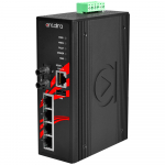 Switch: 4 x 10/100BaseT(X) PoE+, 1 x 100BaseFX multi-mode ST, -40 kuni 75&deg;C, manageeritav, DIN, 48-55VDC