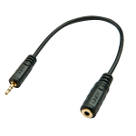 &Uuml;leminek 2.5mm (M) - 3.5mm (F) 0.2m, must