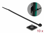 Kaablisidemed fiksaatoriga 150 x 3.6mm, mustad (10tk)