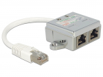 RJ45 10/100 pordi jagaja: 2 x CAT5 Ethernet