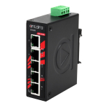 Switch: 4 x 10/100/1000BaseT(X) PoE+, 1 x 10/100/1000BaseT(X), kompaktne, -40 kuni 80&deg;C, mittemanageeritav, DIN, 48-55VDC