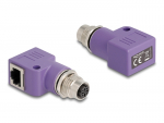 Adapter M12 (F) - RJ45 (F) D-code 4 pin 90&deg; nurgaga