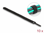 Takjapael kaabliside 12mm x 200mm, must (10.tk)
