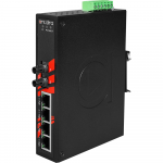 Switch: 4 x 10/100BaseT(X) PoE, 1 x 100BaseFX multi-mode ST, -10 kuni 70&deg;C, mittemanageeritav, DIN, 48-55VDC
