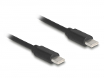USB-C kaabel 0.45 - 0.75m, spiraal, must