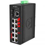 Switch: 8 x 10/100/1000BaseT(X), 2 x 10/100/1000BaseT(X) / 2 x SFP, -10 kuni 70&deg;C, manageeritav, DIN, ATEX
