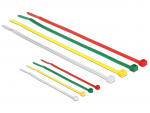 Kaablisidemed 100 x 2.5mm + 200 x 3.6mm, v&auml;rvilised (200tk)